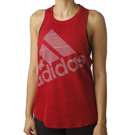 adidas rood dames tanktop|Adidas ladies tank tops.